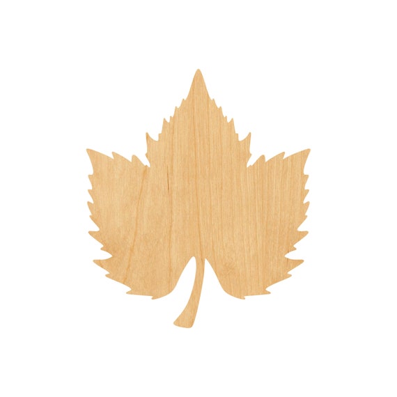 10 Laser Cut Wood Shapes for Crafts Wood Charms DIY Woodcrafts Decor Leaves