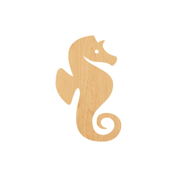 Seahorse - Laser Cut Out Unfinished Wood Craft Shape SEA36 Seahorse - Laser Cut Out Unfinished Wood Craft Shape SEA36