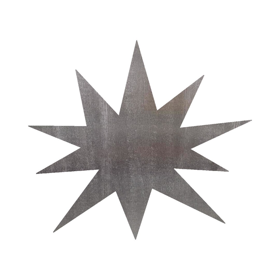 Rectangular Starburst Cut Out Star Burst Steel Cut Out Shape Metal Art Decoration Home Decor Craft ...