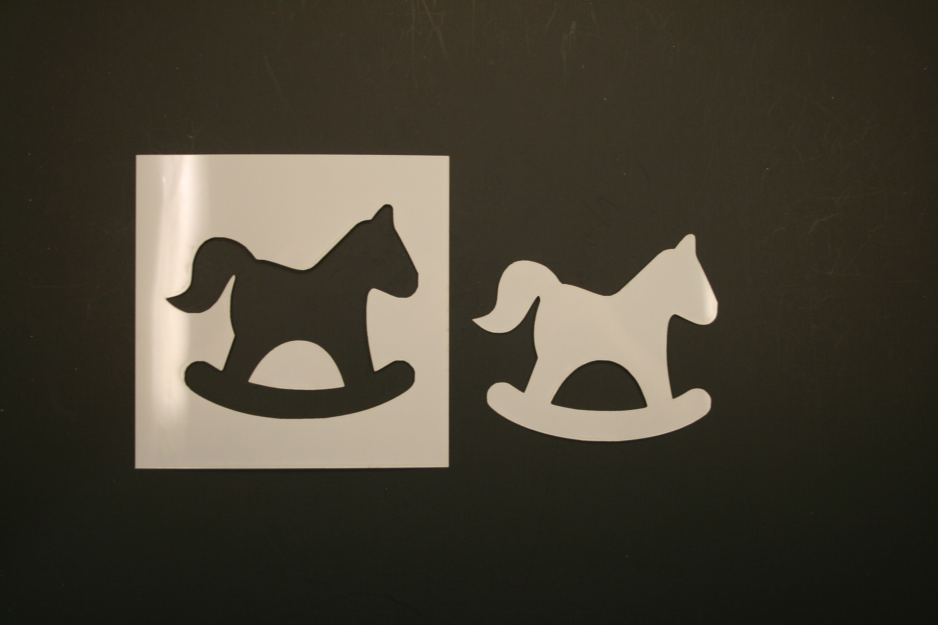 High Heel 2 Reusable Mylar Stencils - Laser Wood Shapes