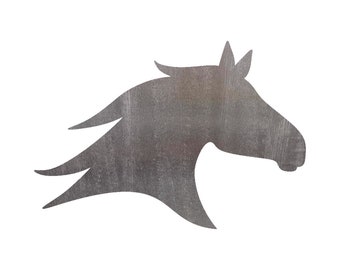 Horse Head 3 Steel Cut Out Shape Metal Art Decoration Home Decor Craft Supply