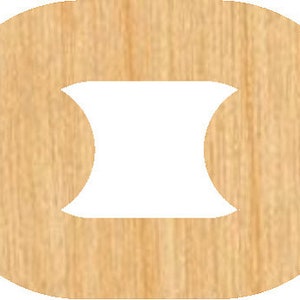 Chain Laser Cut Out Wood Shape Craft Supply - Woodcraft Cutout