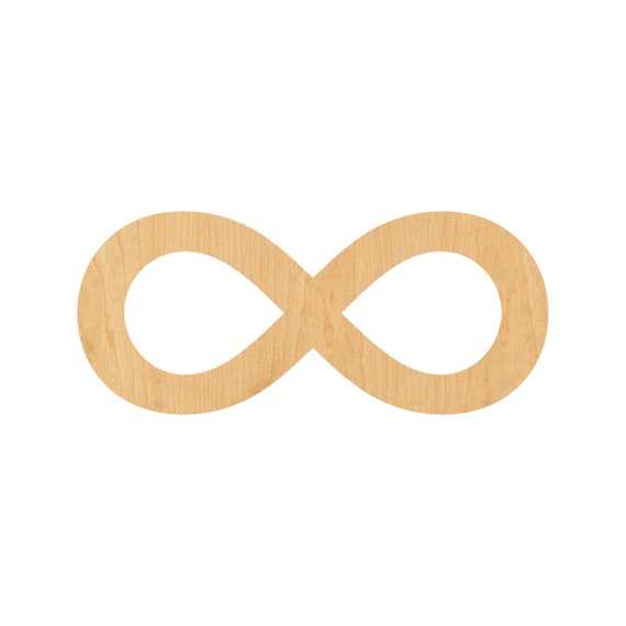 Sign Infinity - Laser Cut Out Unfinished Wood Craft Shape SGN24 Sign Infinity - Laser Cut Out Unfinished Wood Craft Shape SGN24