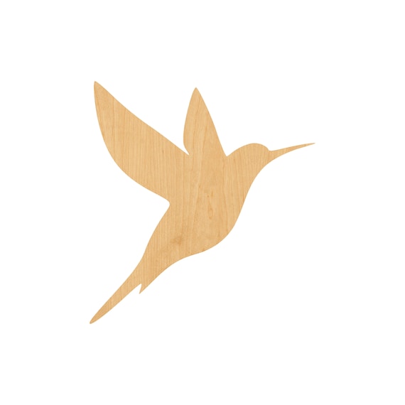 Bird Hummingbird - Laser Cut Out Unfinished Wood Craft Shape BRD42 Bird Hummingbird - Laser Cut Out Unfinished Wood Craft Shape BRD42