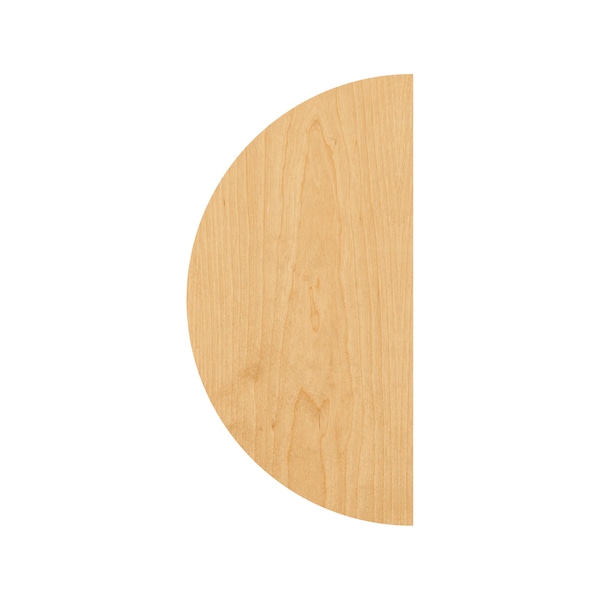 Half Circle Laser Cut Out Wood Shape Craft Supply - Woodcraft Cutout