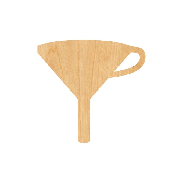 Funnel Laser Cut Out Wood Shape Craft Supply - Woodcraft Cutout