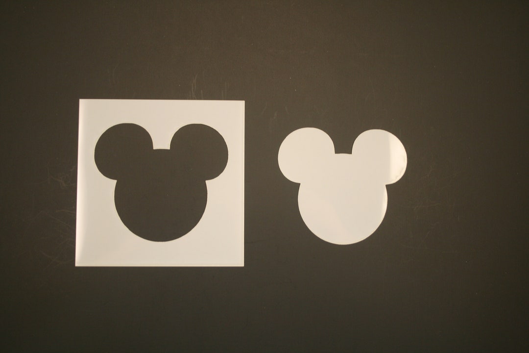 Mickey Mouse Ears Reusable Mylar Stencil - Art Supplies - Etsy