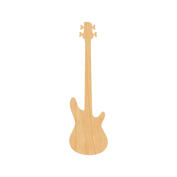 Music Guitar - Laser Cut Out Unfinished Wood Craft Shape MSC3 Music Guitar - Laser Cut Out Unfinished Wood Craft Shape MSC3