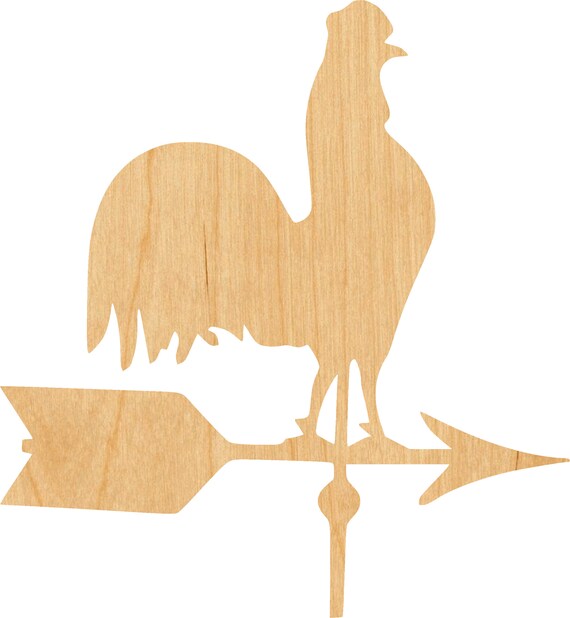 Building Weather Vane - Laser Cut Out Unfinished Wood Craft Shape DCR56 Building Weather Vane - Laser Cut Out Unfinished Wood Craft Shape DCR56