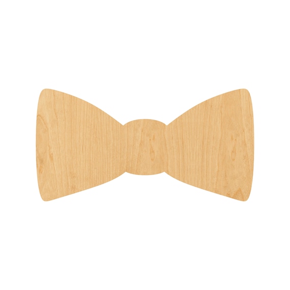 Bow - Laser Cut Out Unfinished Wood Craft Shape BOW10 Bow - Laser Cut Out Unfinished Wood Craft Shape BOW10