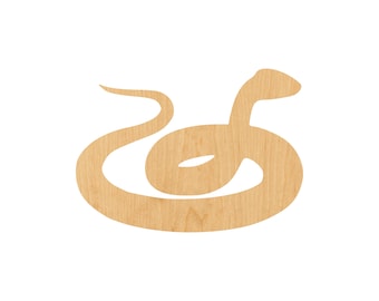 Snake 1 Laser Cut Out Wood Shape Craft Supply – Woodcraft Cutout