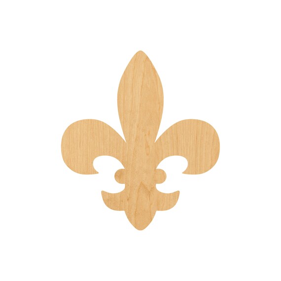 Design Fleur de Lis - Laser Cut Out Unfinished Wood Craft Shape DSN40 Design Fleur de Lis - Laser Cut Out Unfinished Wood Craft Shape DSN40