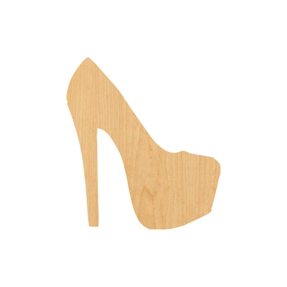 High Heel 2 Laser Cut Out Wood Shape Craft Supply Woodcraft | Etsy