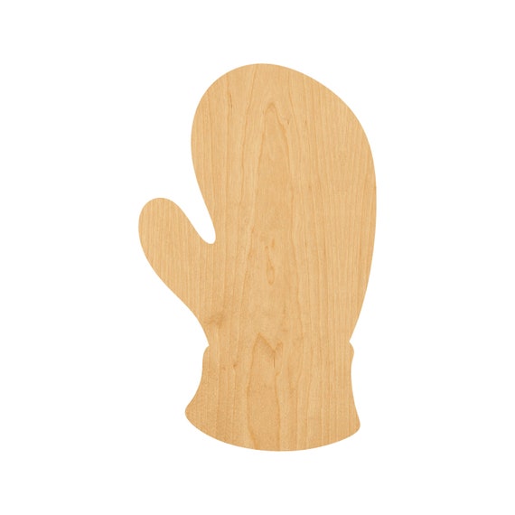 Clothing Mitten - Laser Cut Out Unfinished Wood Craft Shape XMS9 Clothing Mitten - Laser Cut Out Unfinished Wood Craft Shape XMS9