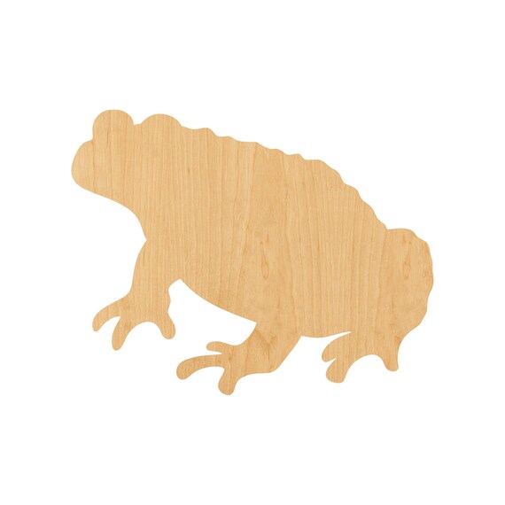 Frog - Laser Cut Out Unfinished Wood Craft Shape FRG23 Frog - Laser Cut Out Unfinished Wood Craft Shape FRG23