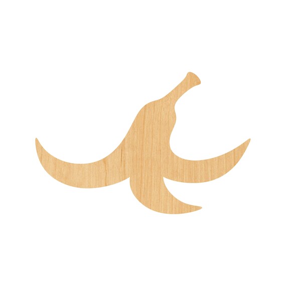 Food Banana - Laser Cut Out Unfinished Wood Craft Shape FOD107 Food Banana - Laser Cut Out Unfinished Wood Craft Shape FOD107