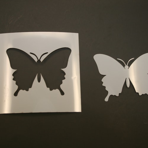 Butterfly Stencil Reusable Butterfly Stencil Art Stencil Etsy