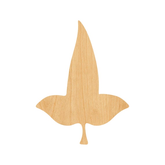 Leaf - Laser Cut Out Unfinished Wood Craft Shape LEF40 Leaf - Laser Cut Out Unfinished Wood Craft Shape LEF40