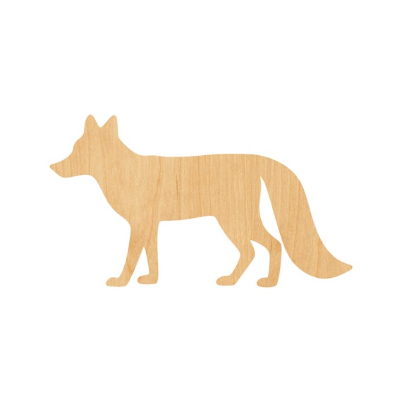 Fox - Laser Cut Out Unfinished Wood Craft Shape FOX15 Fox - Laser Cut Out Unfinished Wood Craft Shape FOX15