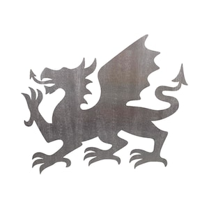 Welsh Dragon Steel Cut Out Shape Metal Art Decoration Home Decor Craft Supply