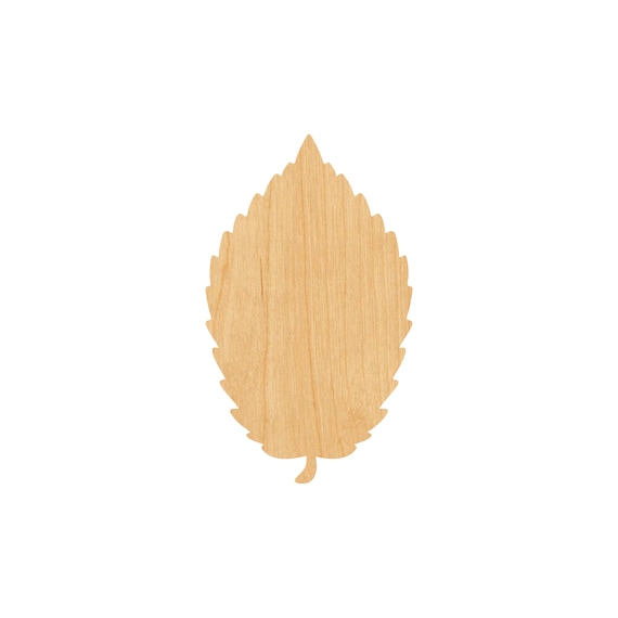 Leaf - Laser Cut Out Unfinished Wood Craft Shape LEF45 Leaf - Laser Cut Out Unfinished Wood Craft Shape LEF45
