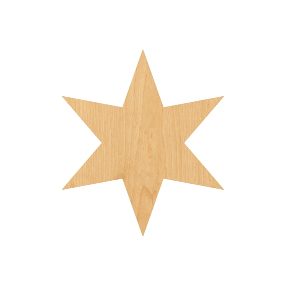 Star - Laser Cut Out Unfinished Wood Craft Shape REL64 Star - Laser Cut Out Unfinished Wood Craft Shape REL64