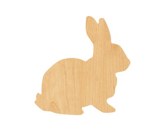 Bunny - Laser Cut Out Unfinished Wood Craft Shape BNY27 Bunny - Laser Cut Out Unfinished Wood Craft Shape BNY27