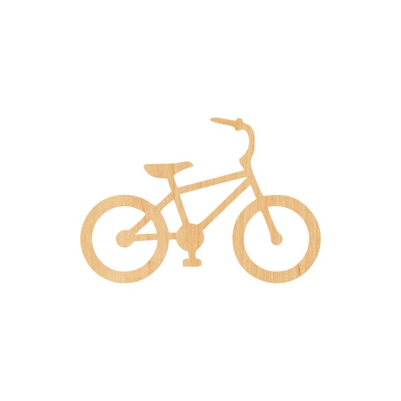 Bicycle - Laser Cut Out Unfinished Wood Craft Shape BIK15 Bicycle - Laser Cut Out Unfinished Wood Craft Shape BIK15