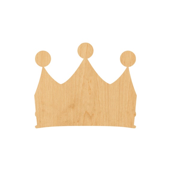 Crown - Laser Cut Out Unfinished Wood Craft Shape CLT24 Crown - Laser Cut Out Unfinished Wood Craft Shape CLT24