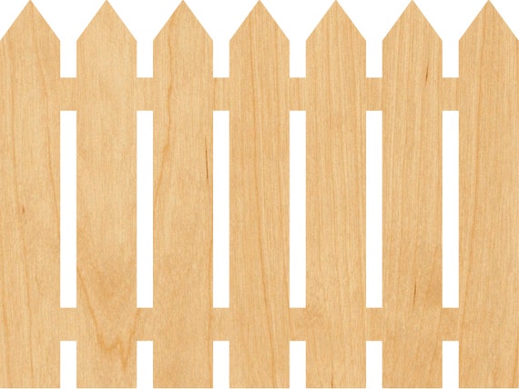 Building Fence - Laser Cut Out Unfinished Wood Craft Shape BLD70 Building Fence - Laser Cut Out Unfinished Wood Craft Shape BLD70
