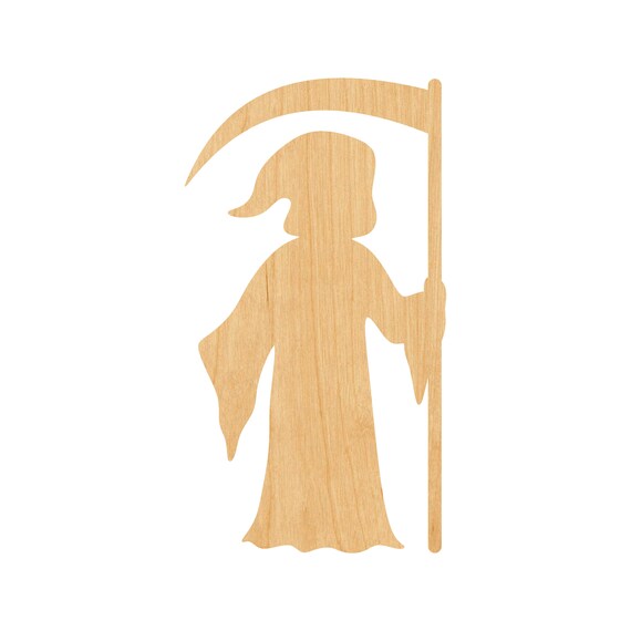 Monster Grim Reaper - Laser Cut Out Unfinished Wood Craft Shape FAL35 Monster Grim Reaper - Laser Cut Out Unfinished Wood Craft Shape FAL35