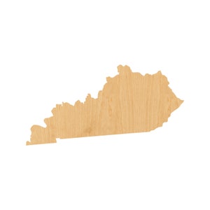 Kentucky Laser Cut Out Wood Shape Craft Supply - Woodcraft Cutout