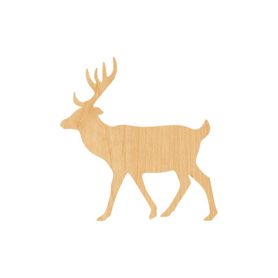 Deer - Laser Cut Out Unfinished Wood Craft Shape DER29 Deer - Laser Cut Out Unfinished Wood Craft Shape DER29