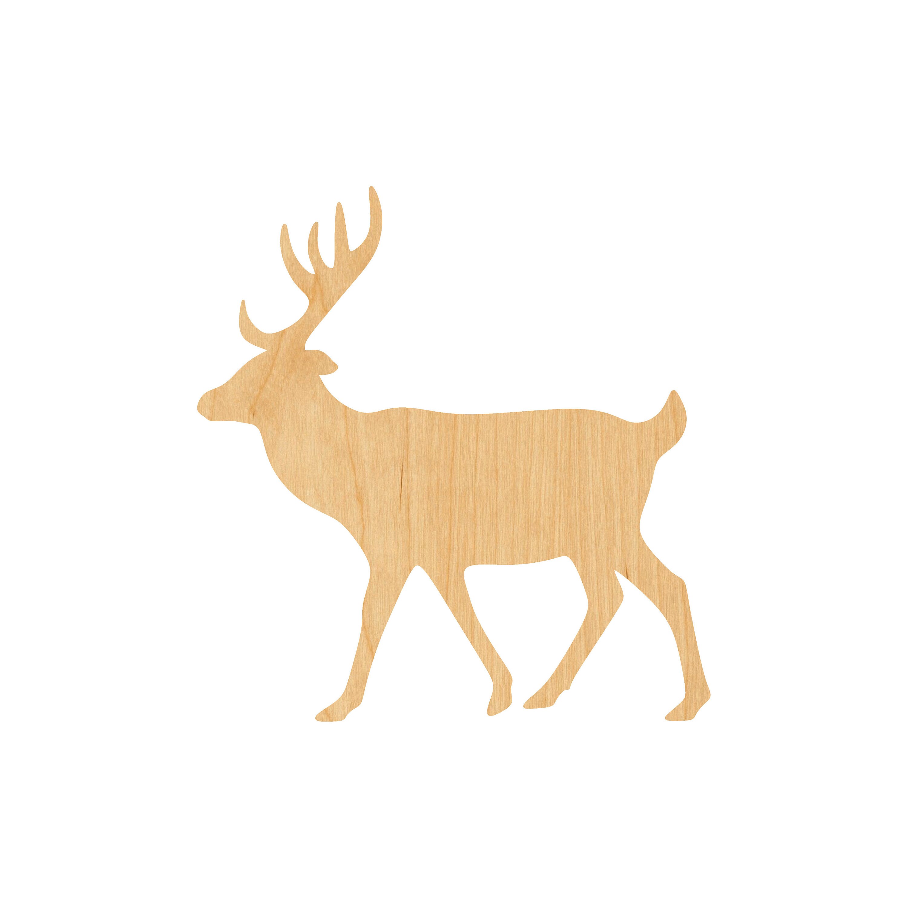 Deer - Laser Cut Out Unfinished Wood Craft Shape DER37 Deer - Laser Cut Out Unfinished Wood Craft Shape DER37