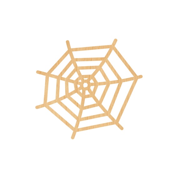 Spider Web - Laser Cut Out Unfinished Wood Craft Shape FAL8 Spider Web - Laser Cut Out Unfinished Wood Craft Shape FAL8