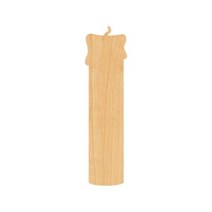 Candle Laser Cut Out Wood Shape Craft Supply - Woodcraft Cutout