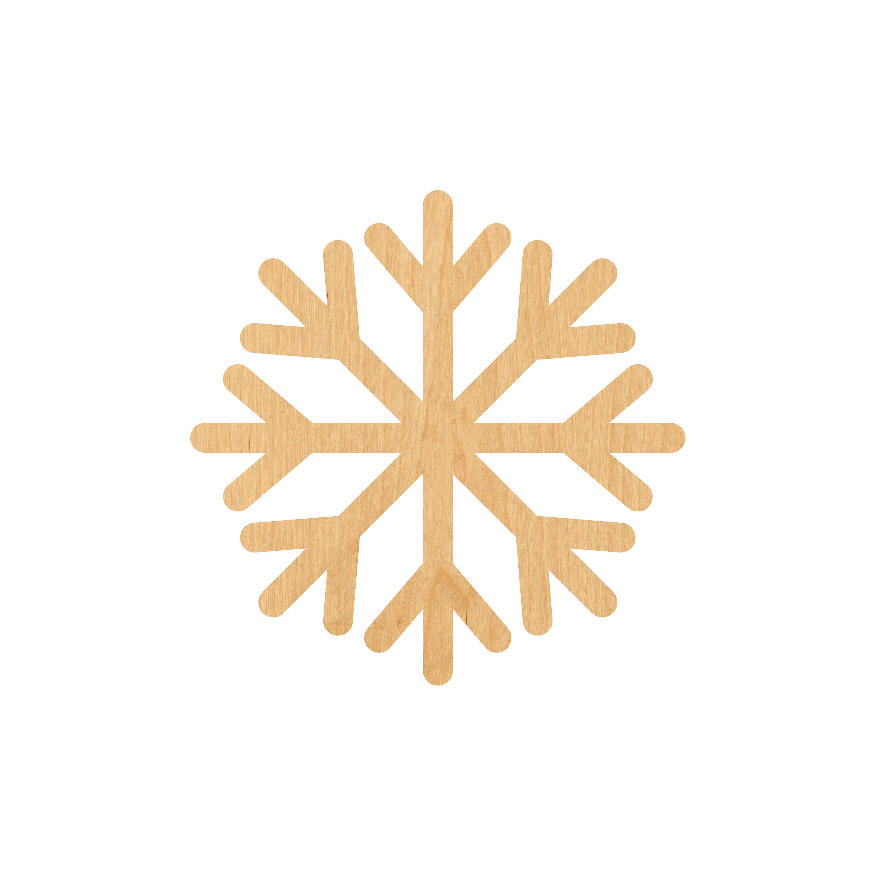 Snowflake - Laser Cut Out Unfinished Wood Craft Shape SNW1 Snowflake - Laser Cut Out Unfinished Wood Craft Shape SNW1