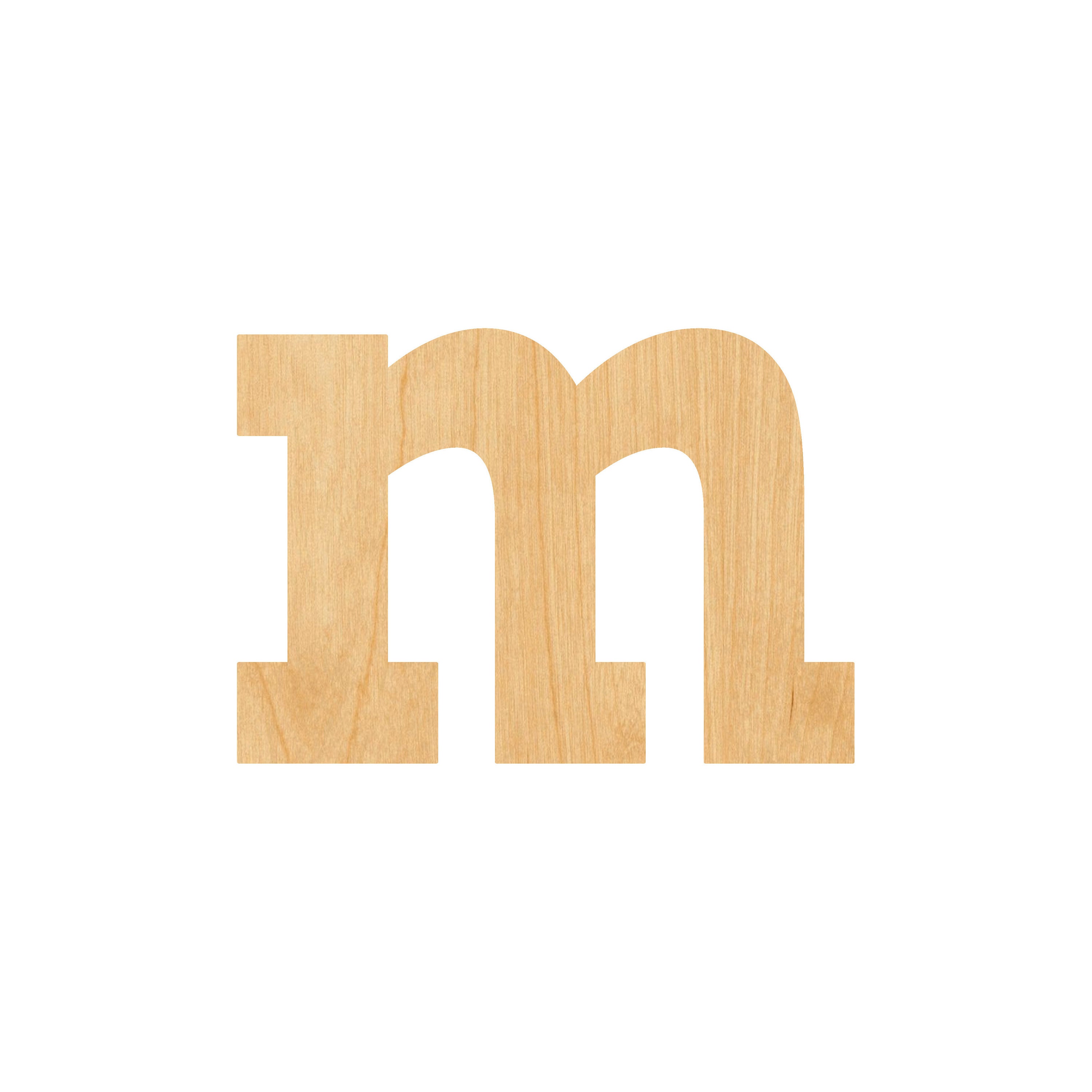 Lowercase Letter J Laser Cut Out Wood Shape Craft Supply