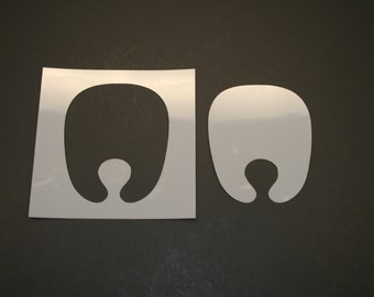Baby Bib Reusable Mylar Stencil - Art Supplies