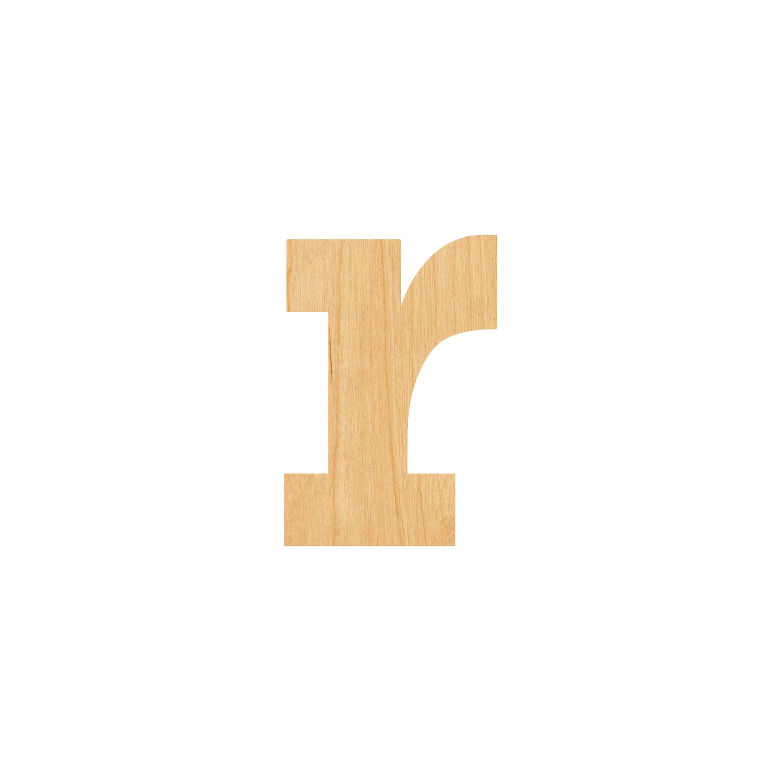 Lowercase Letter R Laser Cut Out Wood Shape Craft Supply - Woodcraft ...