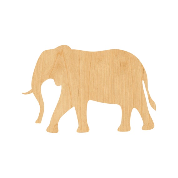 Scene Elephant - Laser Cut Out Unfinished Wood Craft Shape ELE6 Scene Elephant - Laser Cut Out Unfinished Wood Craft Shape ELE6