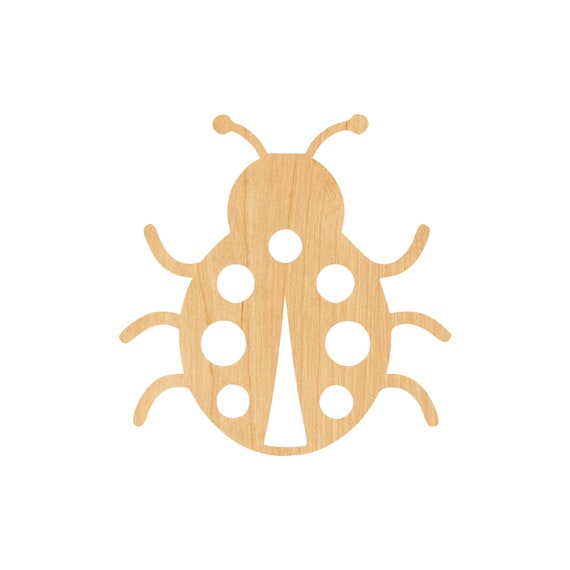 Ladybug - Laser Cut Out Unfinished Wood Craft Shape BUG4 Ladybug - Laser Cut Out Unfinished Wood Craft Shape BUG4