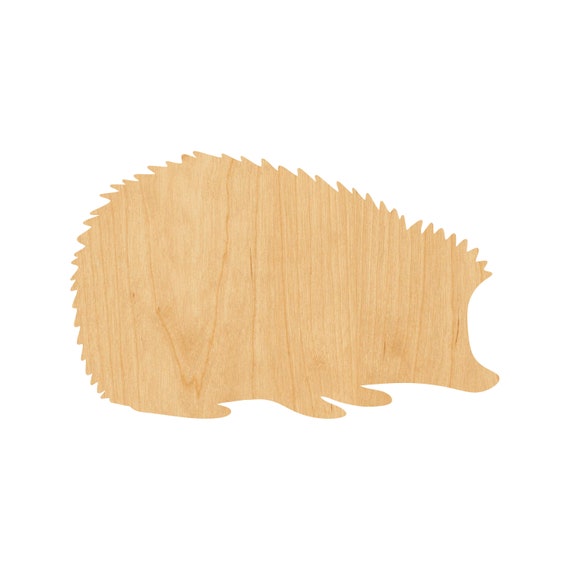 Hedgehog - Laser Cut Out Unfinished Wood Craft Shape ANML53 Hedgehog - Laser Cut Out Unfinished Wood Craft Shape ANML53