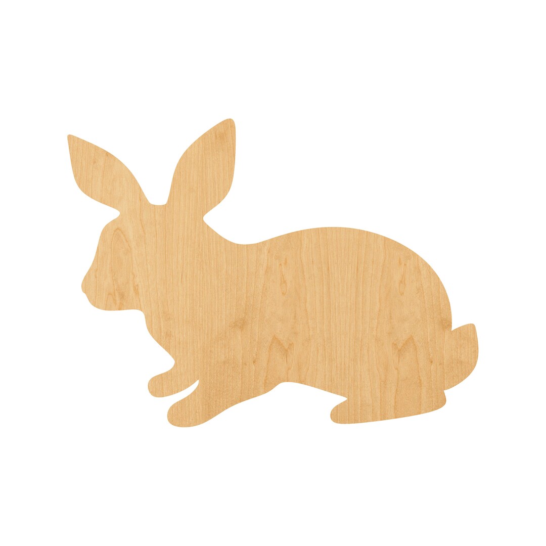Rabbit Laser Cut Out Wood Shape Craft Supply – Woodcraft Cutout - Etsy
