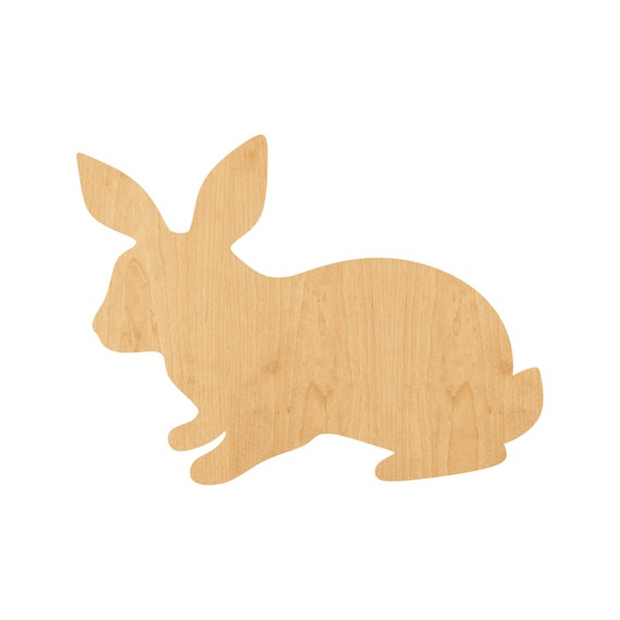 Bunny - Laser Cut Out Unfinished Wood Craft Shape ESR23 Bunny - Laser Cut Out Unfinished Wood Craft Shape ESR23