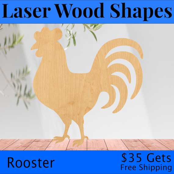 Bird Chicken - Laser Cut Out Unfinished Wood Craft Shape BRD133 Bird Chicken - Laser Cut Out Unfinished Wood Craft Shape BRD133