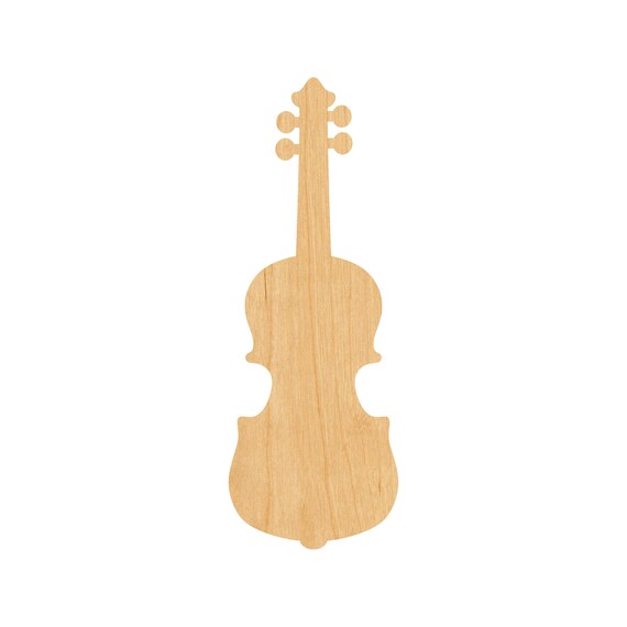 Music Violin - Laser Cut Out Unfinished Wood Craft Shape MSC42 Music Violin - Laser Cut Out Unfinished Wood Craft Shape MSC42