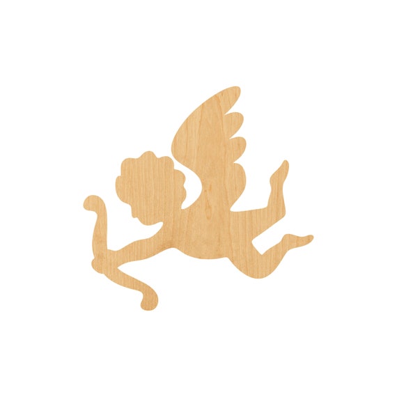 Angel Cupid - Laser Cut Out Unfinished Wood Craft Shape VAL14 Angel Cupid - Laser Cut Out Unfinished Wood Craft Shape VAL14