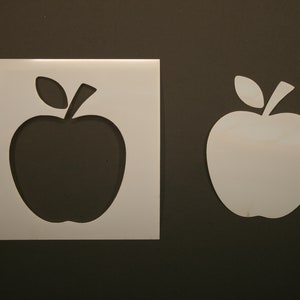 Apple Reusable Mylar Stencil - Art Supplies