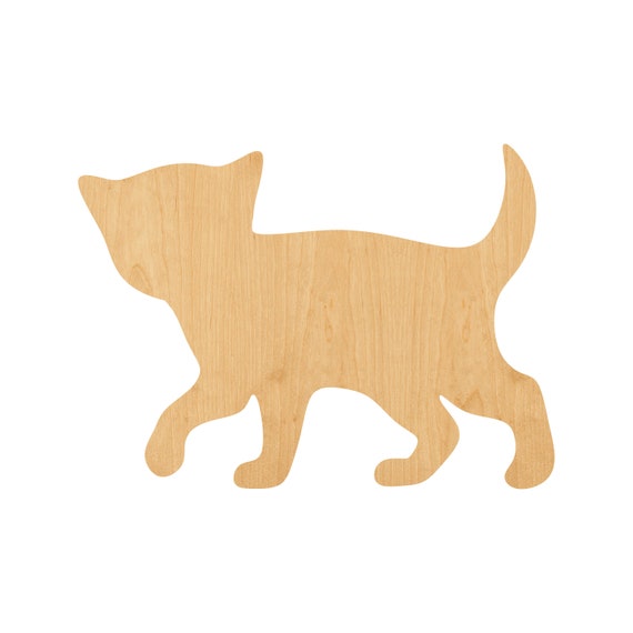 Cat Lion - Laser Cut Out Unfinished Wood Craft Shape CAT37 Cat Lion - Laser Cut Out Unfinished Wood Craft Shape CAT37